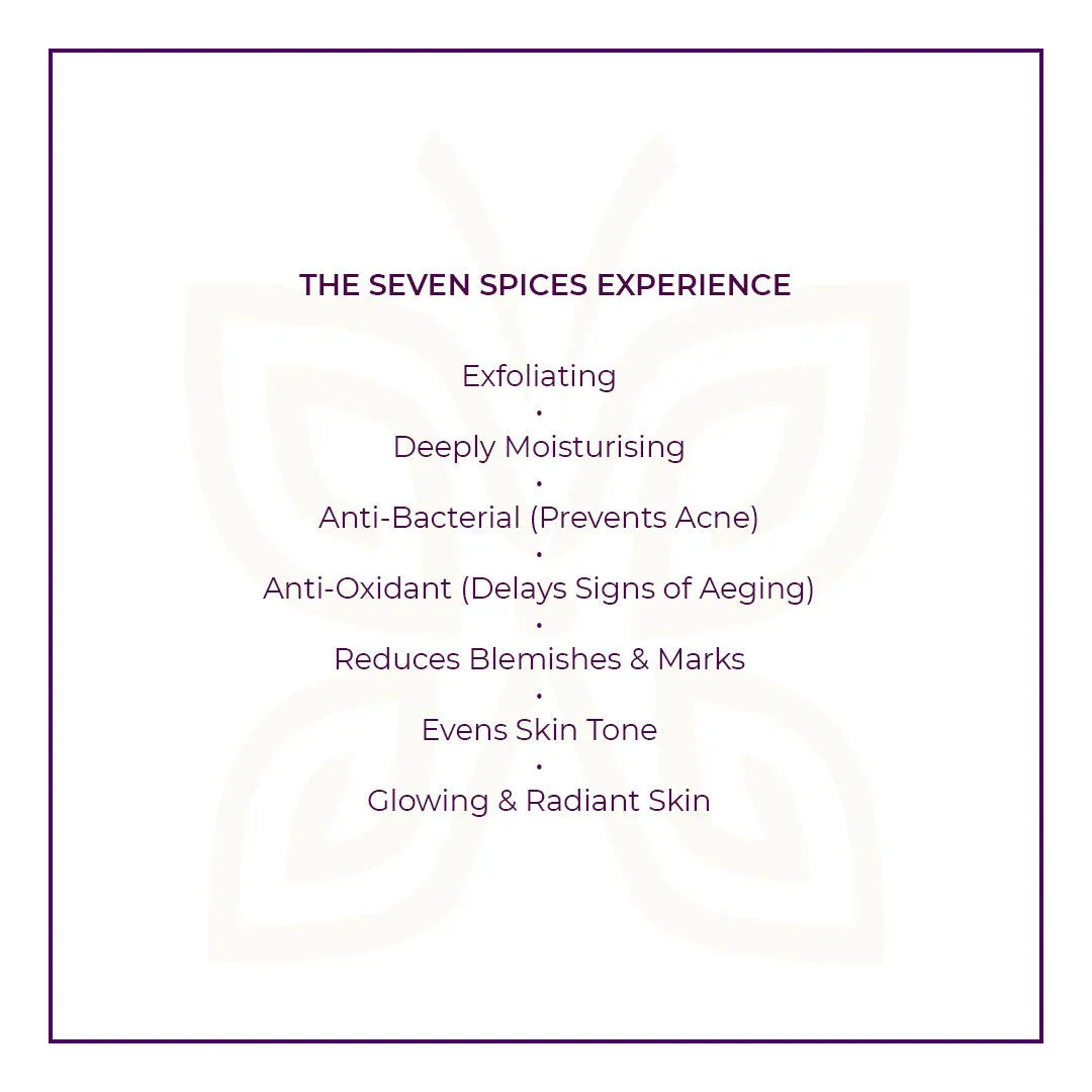 JiViSa Seven Spice soap experience: exfoliating, moisturizing, anti-bacterial, and glowing radiant skin benefits