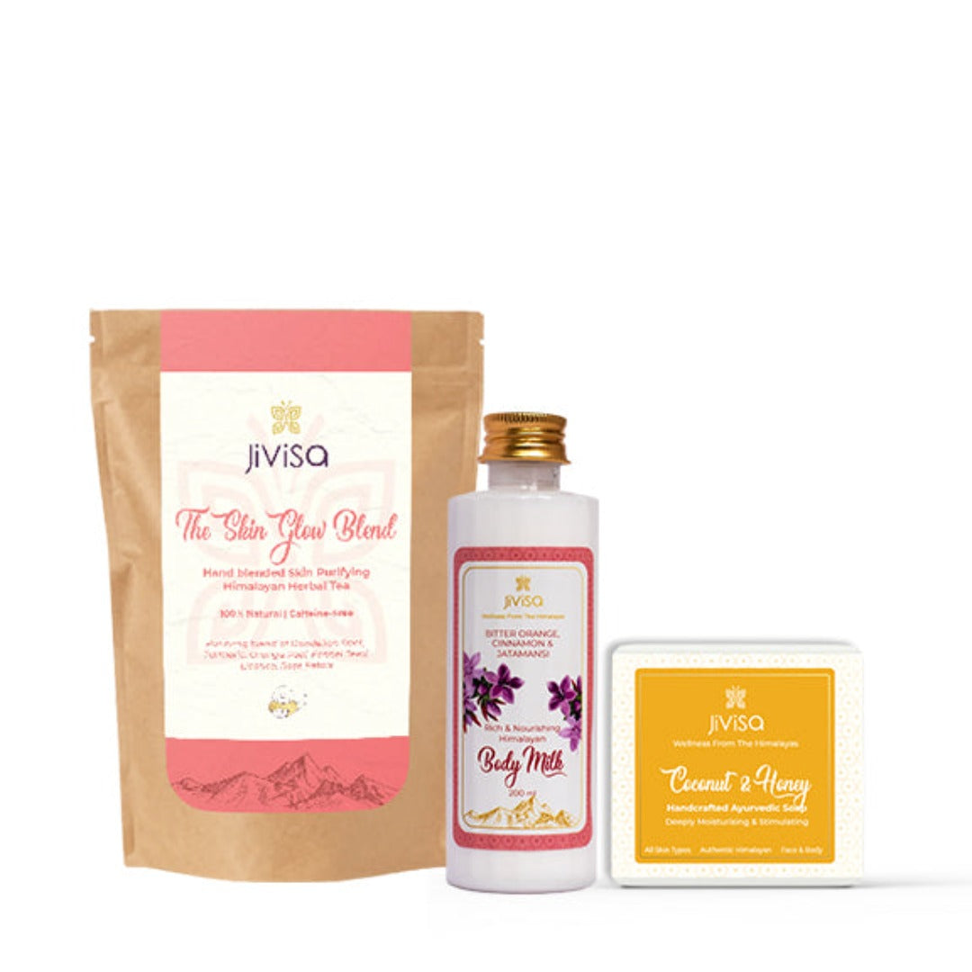 Skin Care Trio - Tea, Body Milk and Soap JiViSa