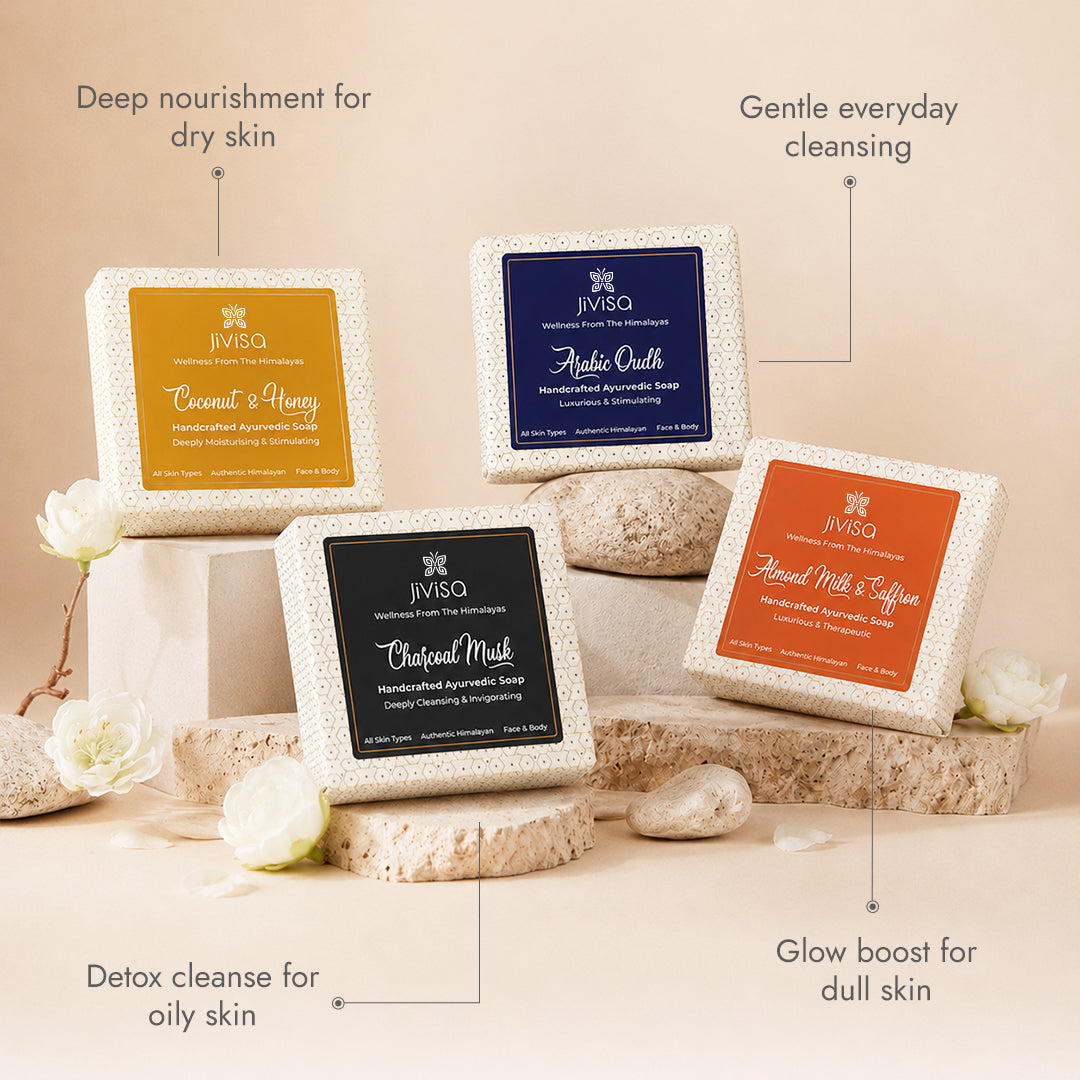 100% Ayurvedic Handmade Soaps (4 x 100g)