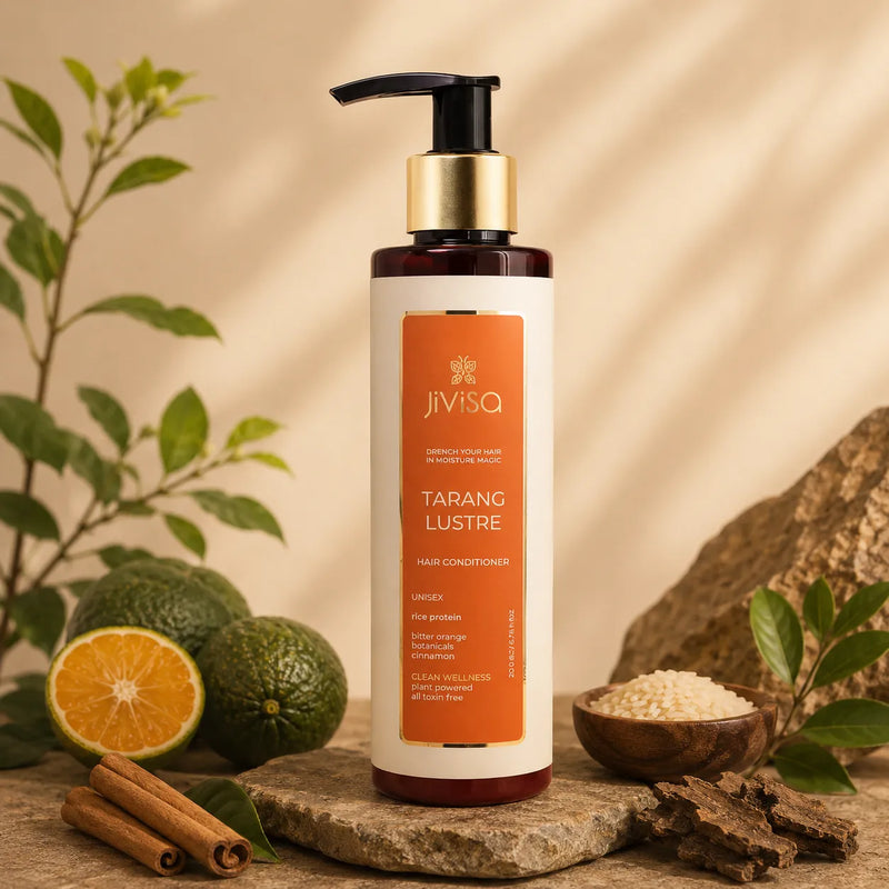 Tarang Lustre Hair Conditioner with key ingredients.