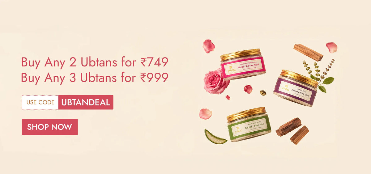 JiViSa Ubtan range with Buy Any 2 for ₹749 & Buy Any 3 for ₹999.
Use code UBTANDEAL and grab this exclusive offer.