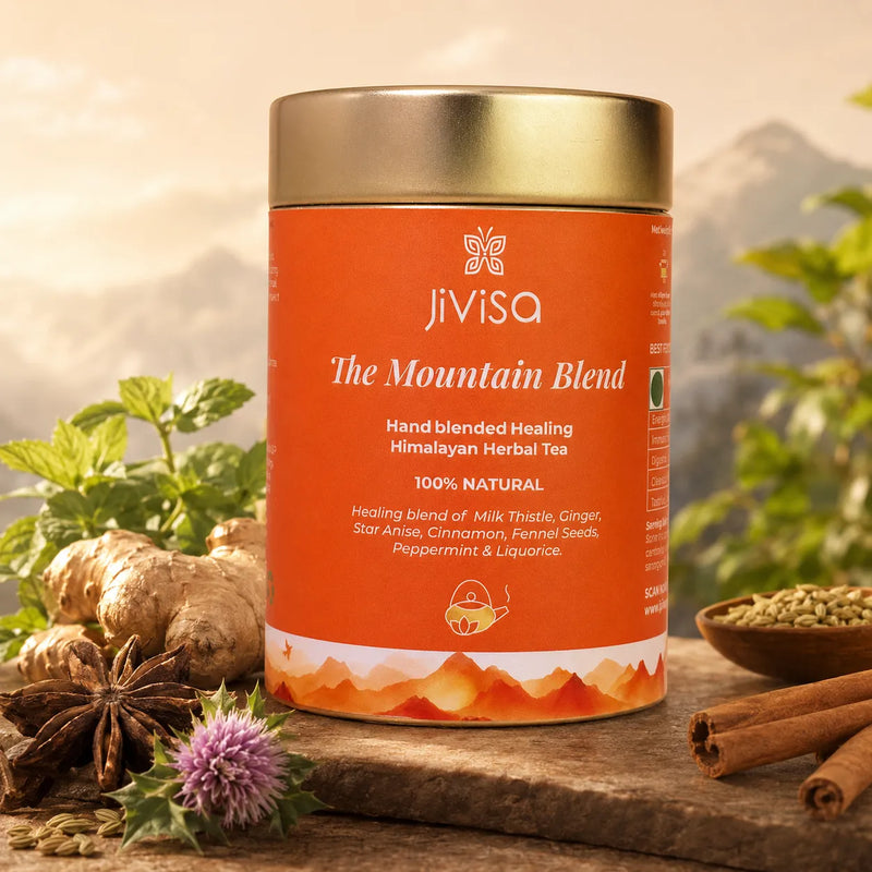 The Mountain Blend Hand Blended Healing Himalayan Herbal tea - 100% Natural Caffeine Free